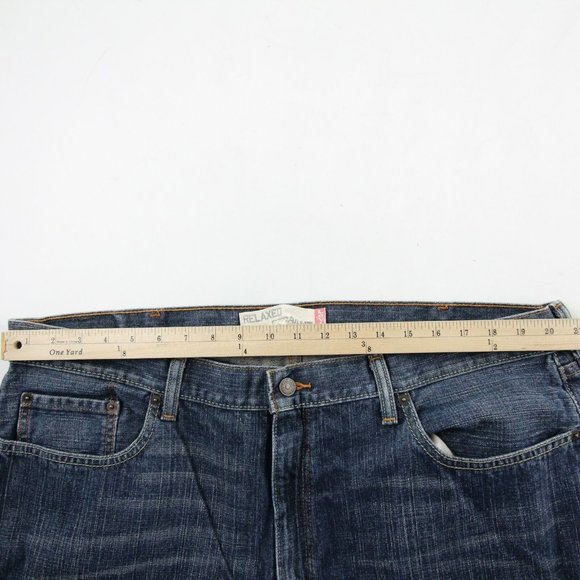 Levi's Mens 559 Relazed Straight Leg Jeans Medium Wash Denim Cotton Size 42x30 - Picture 4 of 10